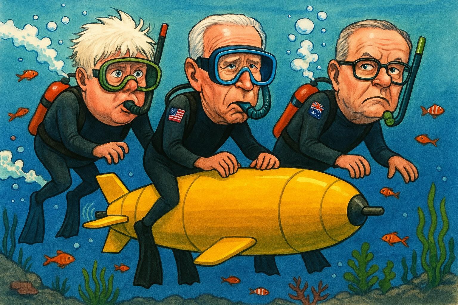 Aukus: US, UK and Australia to develop underwater drone technology