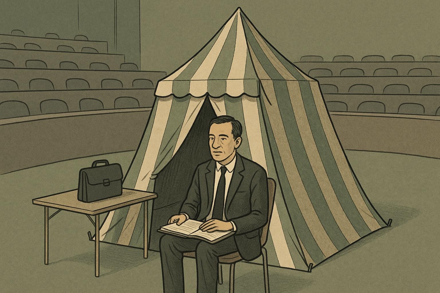 French Diplomat Relocates Entire UN Meeting to a Teeny-Tiny Tent