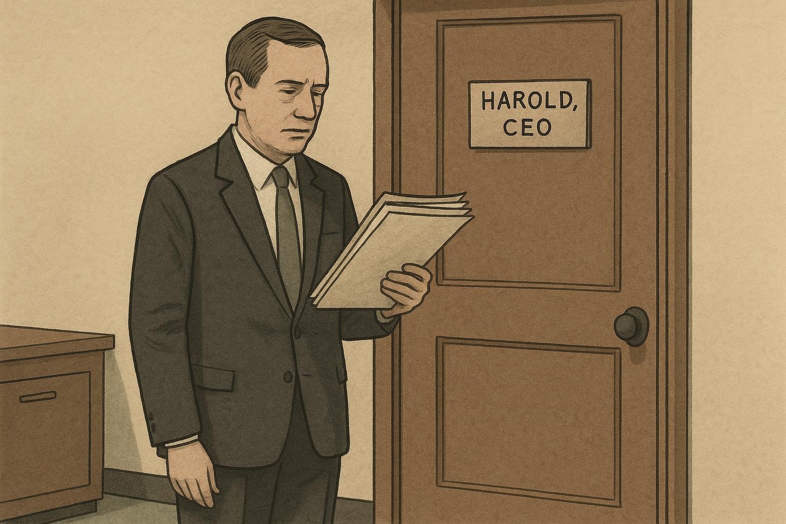 Office Door Declares Itself Company CEO, Files Self-Appointment Papers